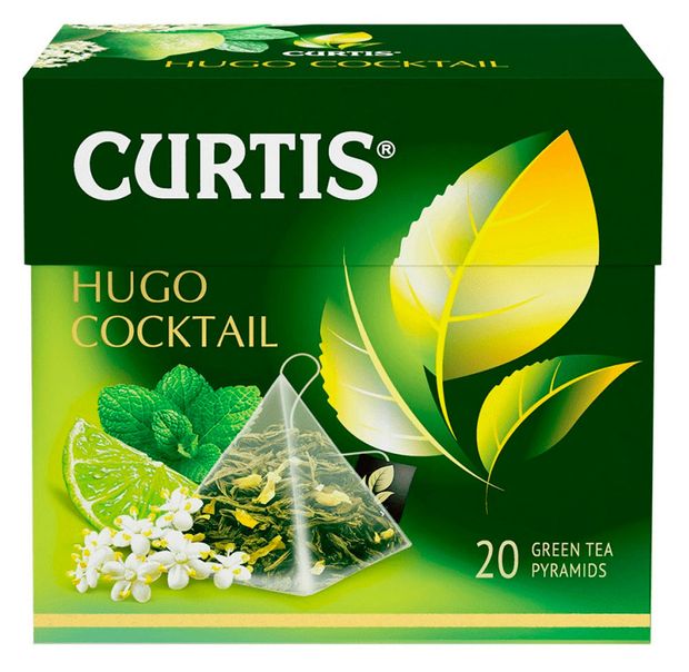 Чай зеленый Curtis Hugo Coctail в пирамидках 20х2 г 94₽