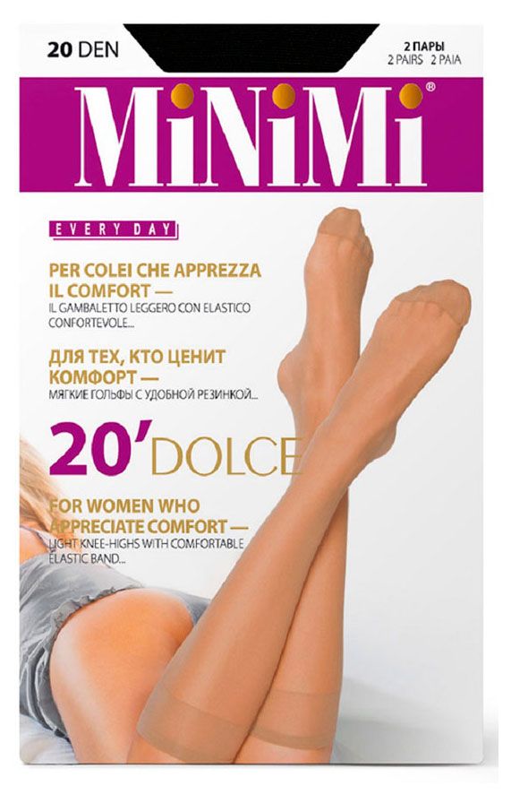   Ашан Гольфы женские Minimi Dolce 20 den nero