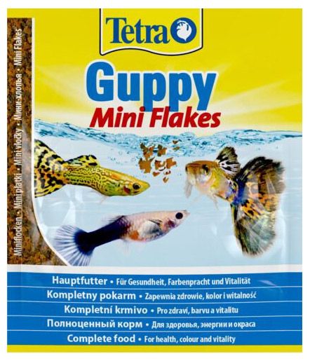 фото Корм для рыб tetra guppy flakes мини-хлопья для группи, 12 г