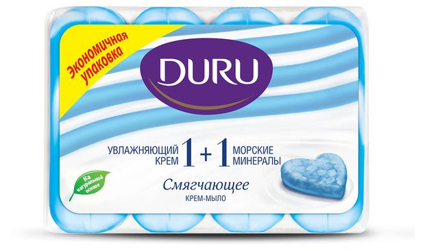 Мыло туалетное Duru Минералы моря, 4 x 90 г