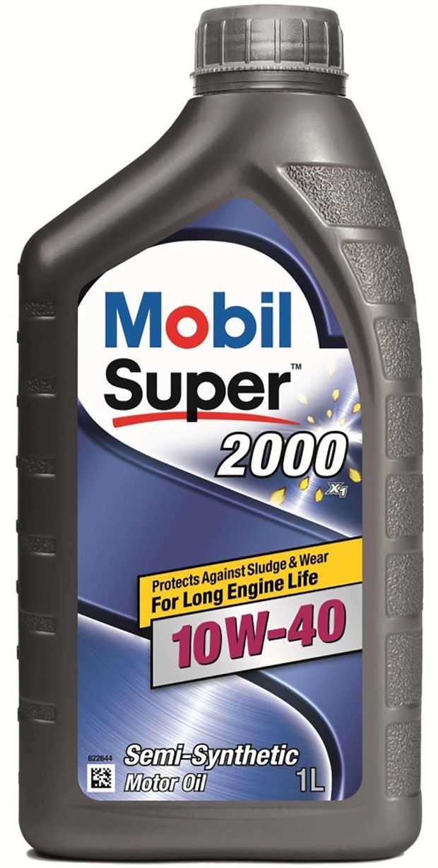 Масло моторное Mobil Super 2000 10W40 синтетическое, 1 л