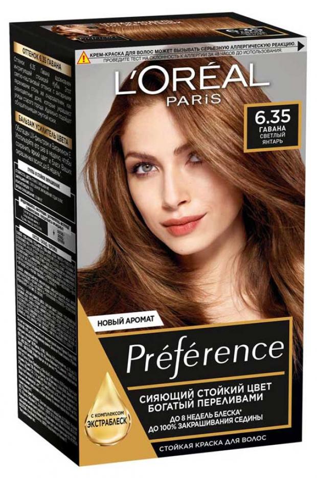 фото Краска для волос l'oreal paris preference гавана тон 6.35, 174 мл