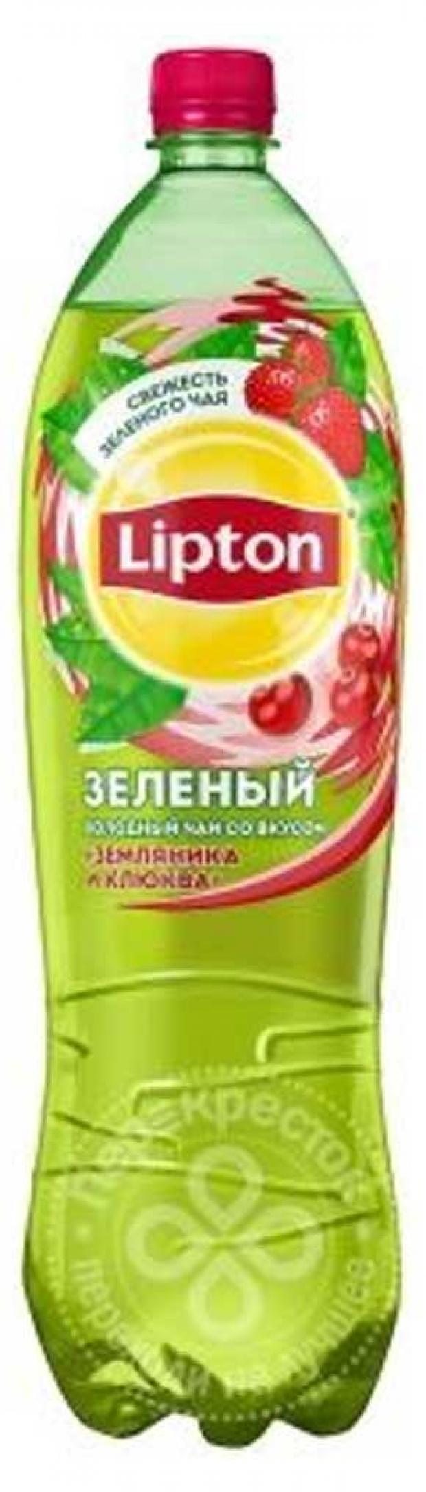 фото Чай холодный lipton земляника и клюква зеленый, 1,5 л