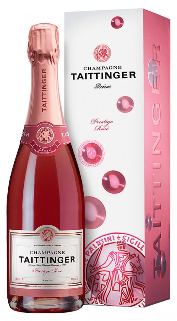 

Шампанское Taittinger Prestige Rose в подарочной упаковке розовое брют Франция, 0,75 л