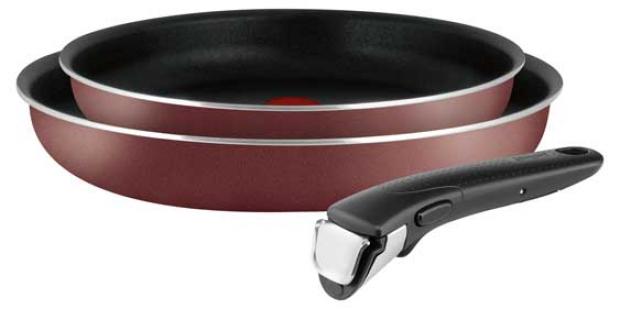 

Набор сковород Tefal Ingenio Red с ручкой, 24 см, 28 см