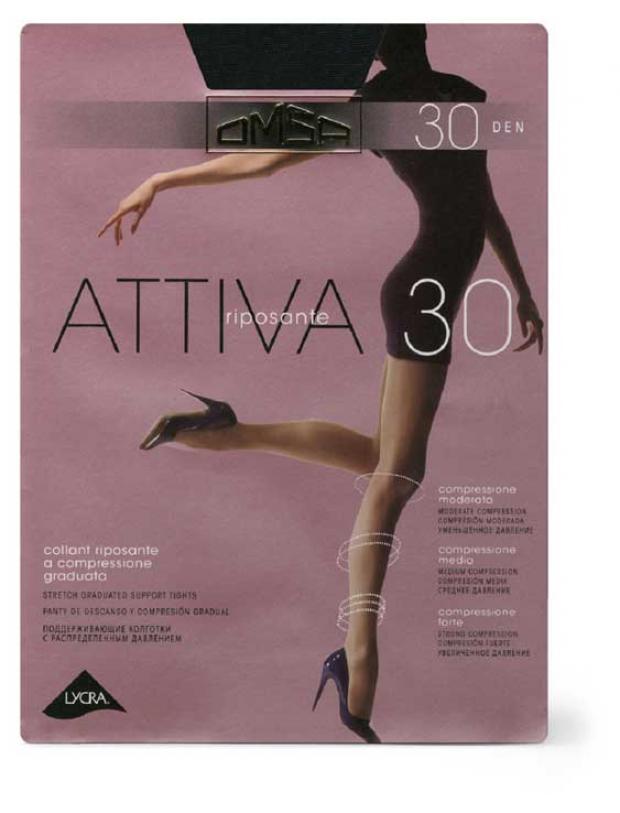 

Колготки Omsa Attiva 30 Nero, размер 2