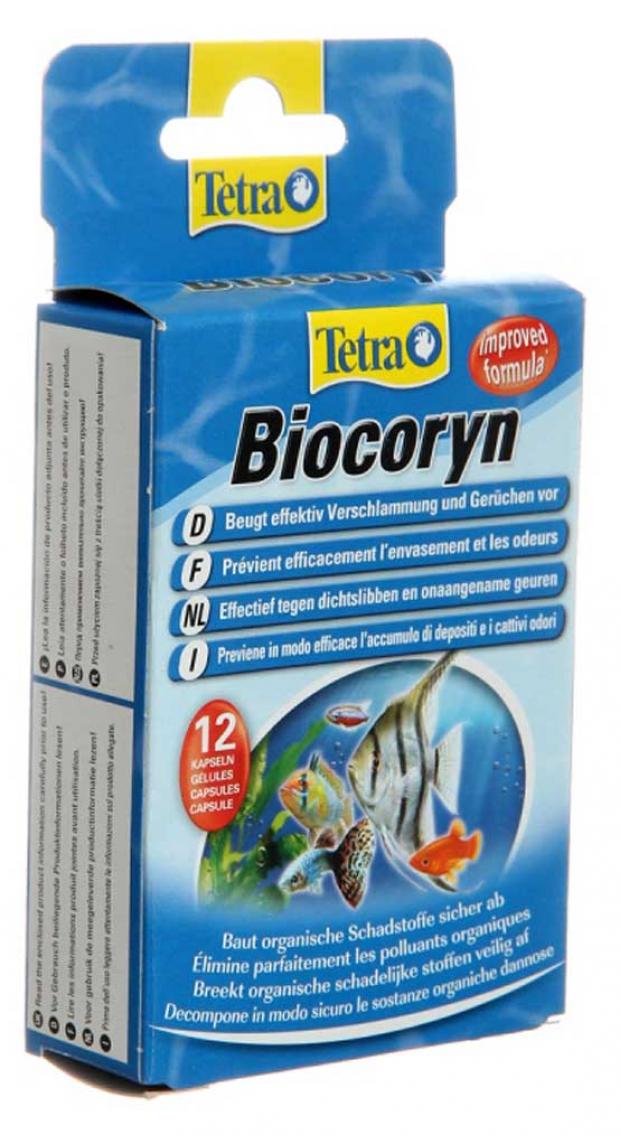 фото Препарат для разложения биологических загрязнений tetra biocoryn, 12 капсул