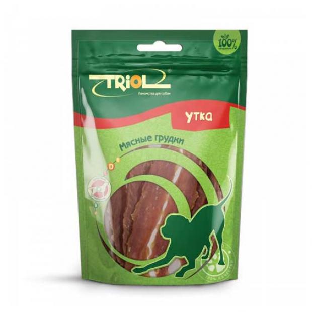 фото Лакомство для собак triol мясные грудки из утки, 70 г