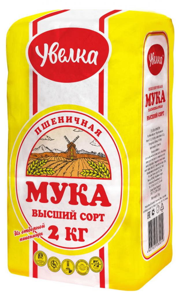 Мука пшеничная Увелка высший сорт 2 кг 80₽