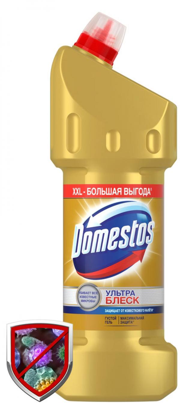 фото Чистящее cредство для унитаза domestos ультра блеск универсальное, 1,5 л