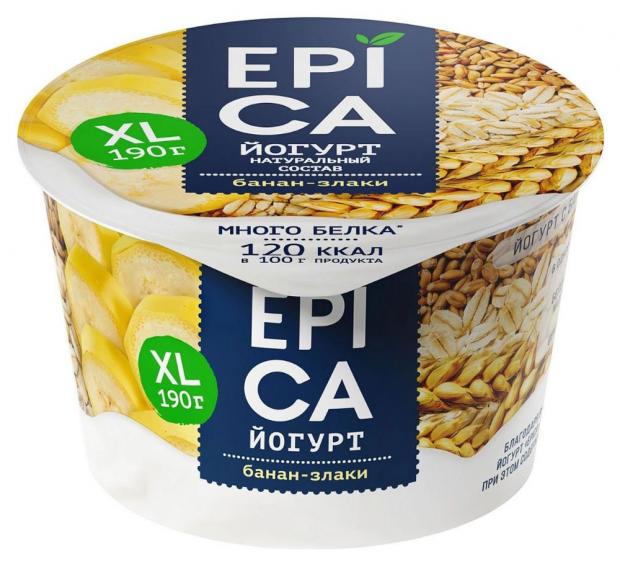 

Йогурт Epica XL банан-злаки 4,8%, 190 г