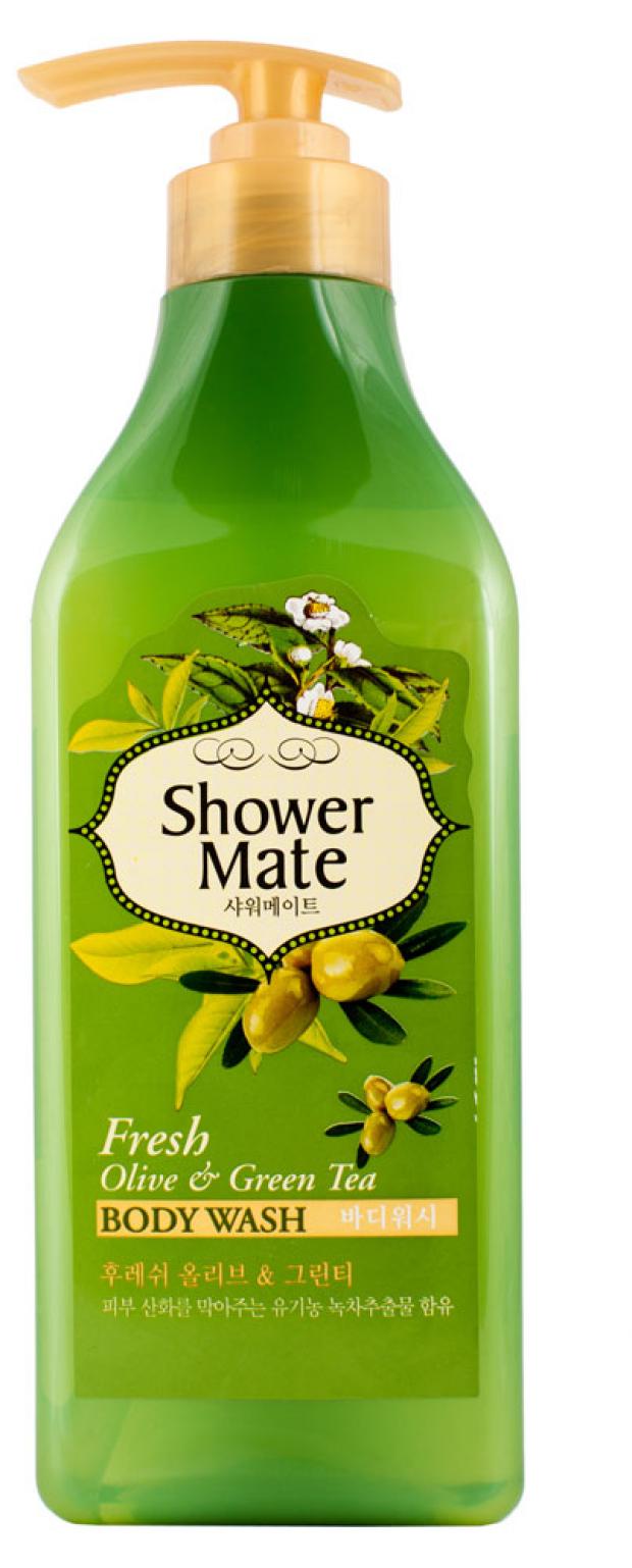 фото Гель для душа shower mate оливки и зеленый чай, 550 мл