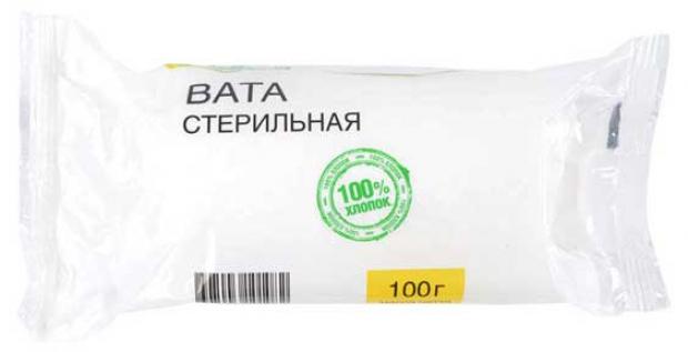 Вата хирургическая Каждый день стерильная 100 г 60₽