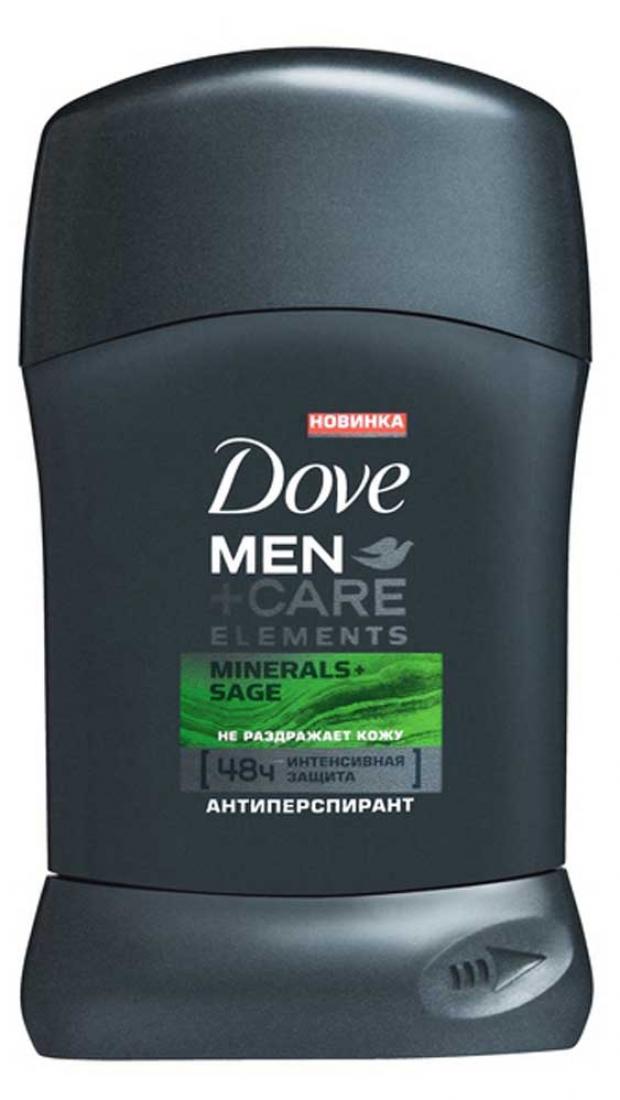 фото Антиперспирант-дезодорант стик dove men+care свежесть минералов и шалфея, 50 мл