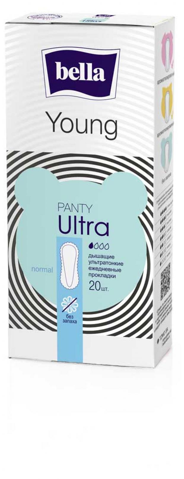 

Прокладки ежедневные Bella Panty Ultra Young неароматизированные, 20 шт