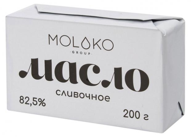 фото Масло сливочное moloko group 82,5%, 200 г