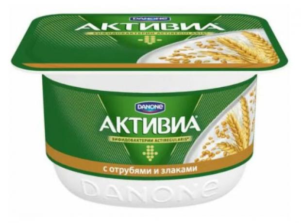 фото Биопродукт творожный «активиа» отруби и злаки 4,5%, 130 г