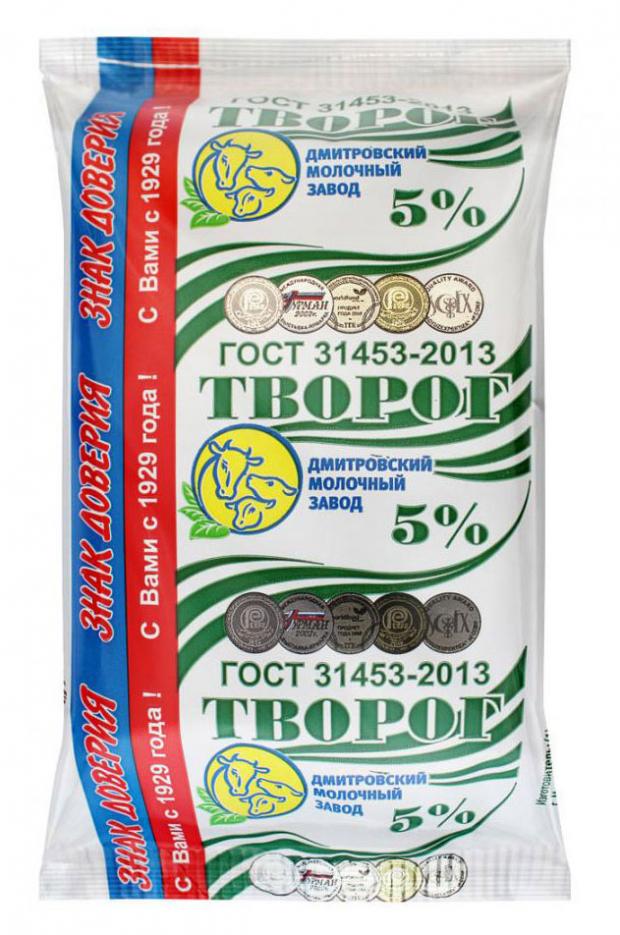 Творог «Дмитровский МЗ» 5%, 180 г