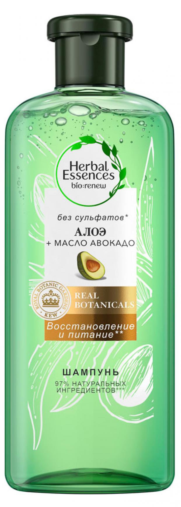 фото Шампунь для волос herbal essences алоэ и масло авокадо, 380 мл