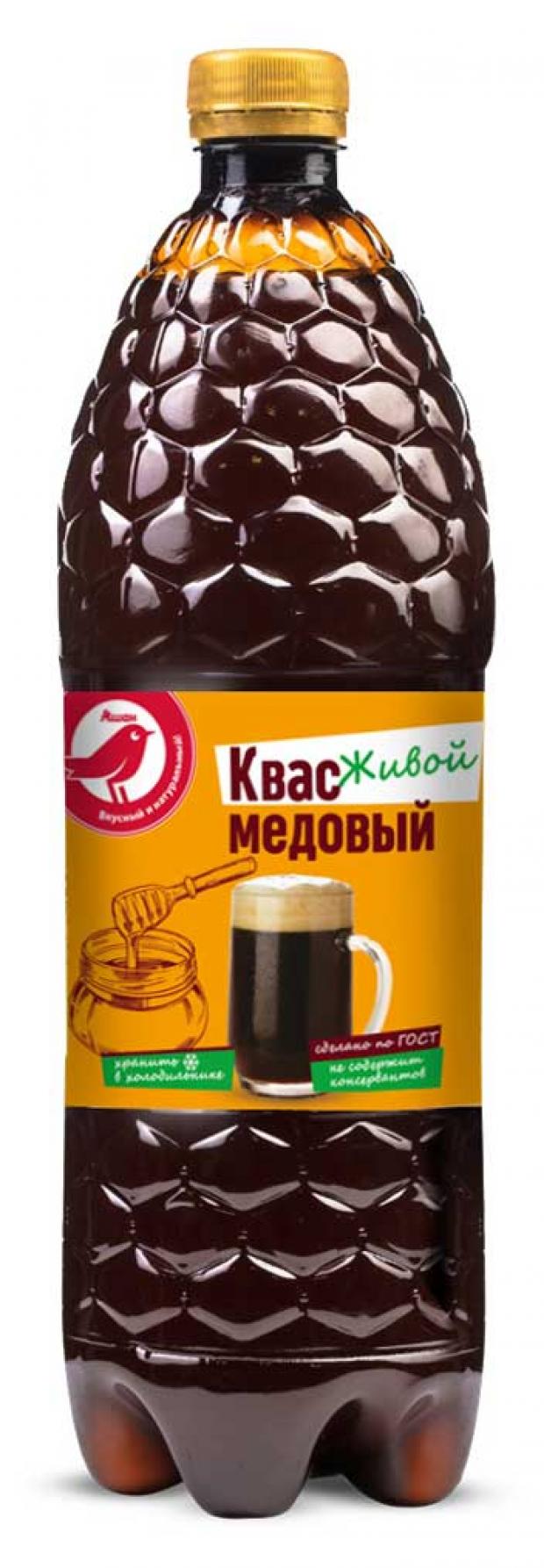 Квас живой АШАН Медовый, 1 л