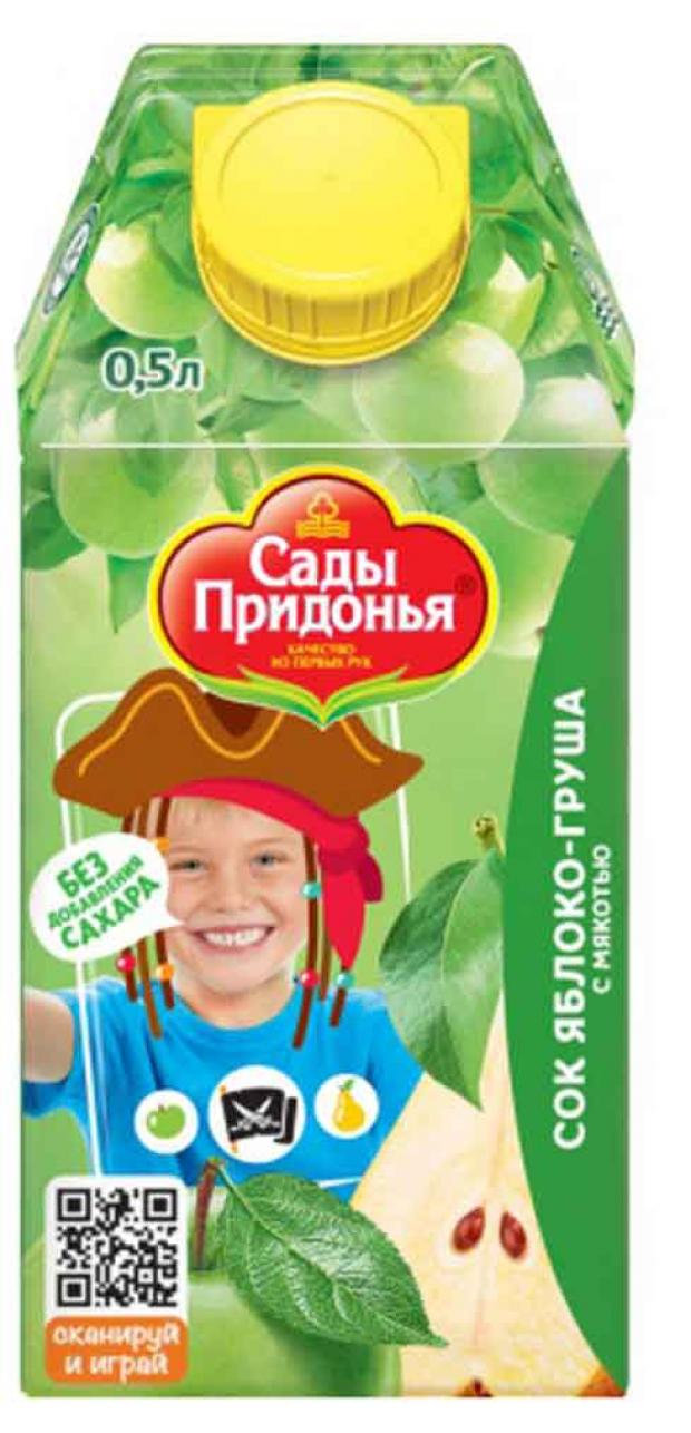 

Сок «Сады Придонья» яблоко груша с мякотью с 3 лет, 500 мл