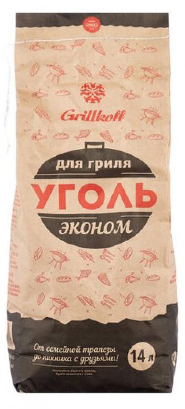 фото Уголь древесный grilkoff эконом, 14 л grillkoff