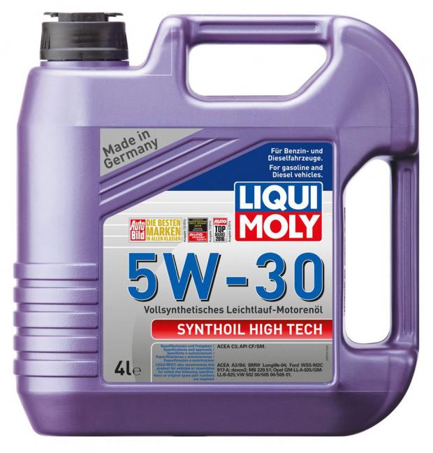 фото Масло моторное liqui moly synthoil high tech 5w30 синтетическое, 4 л