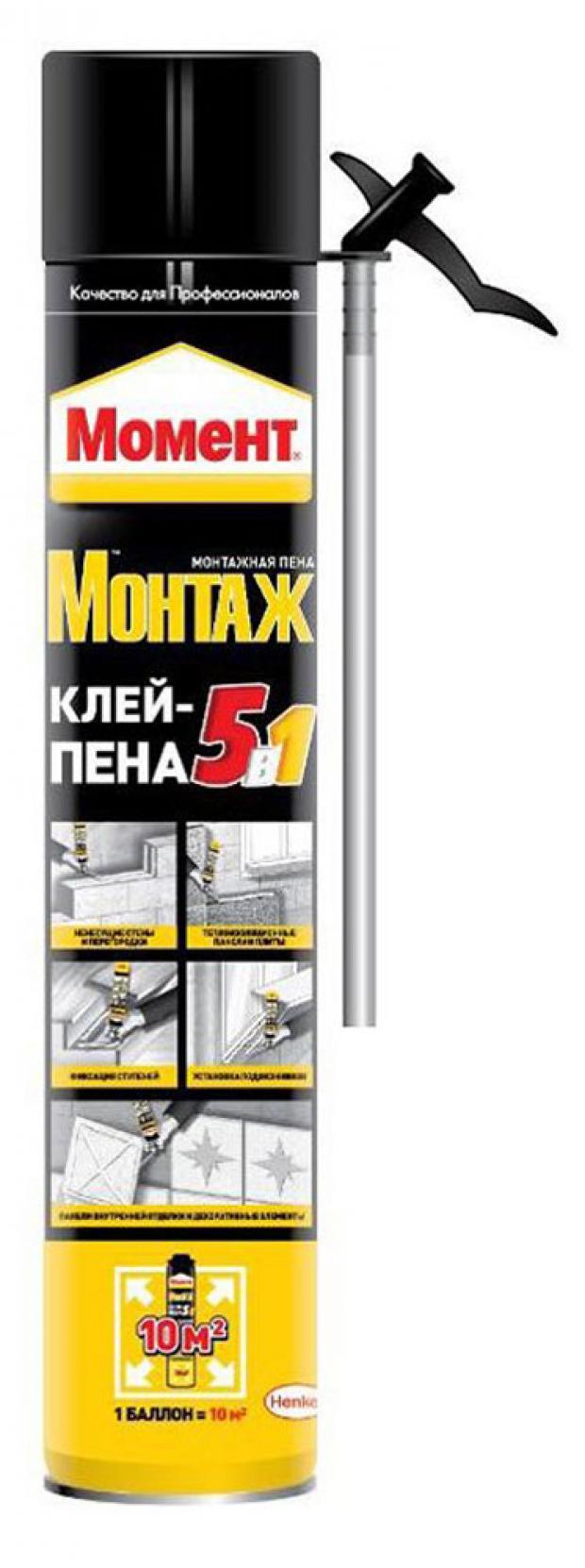 фото Пена монтажная «момент» 5 в 1, 750 мл henkel