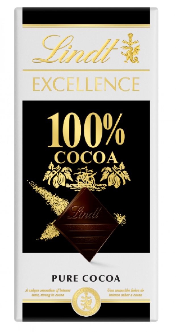 фото Шоколад lindt excellence 100% какао, 100 г