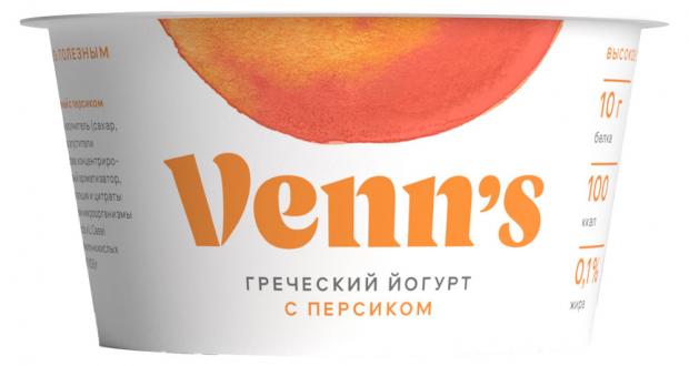 Йогурт Venns Греческий с персиком 01 130 г 50₽