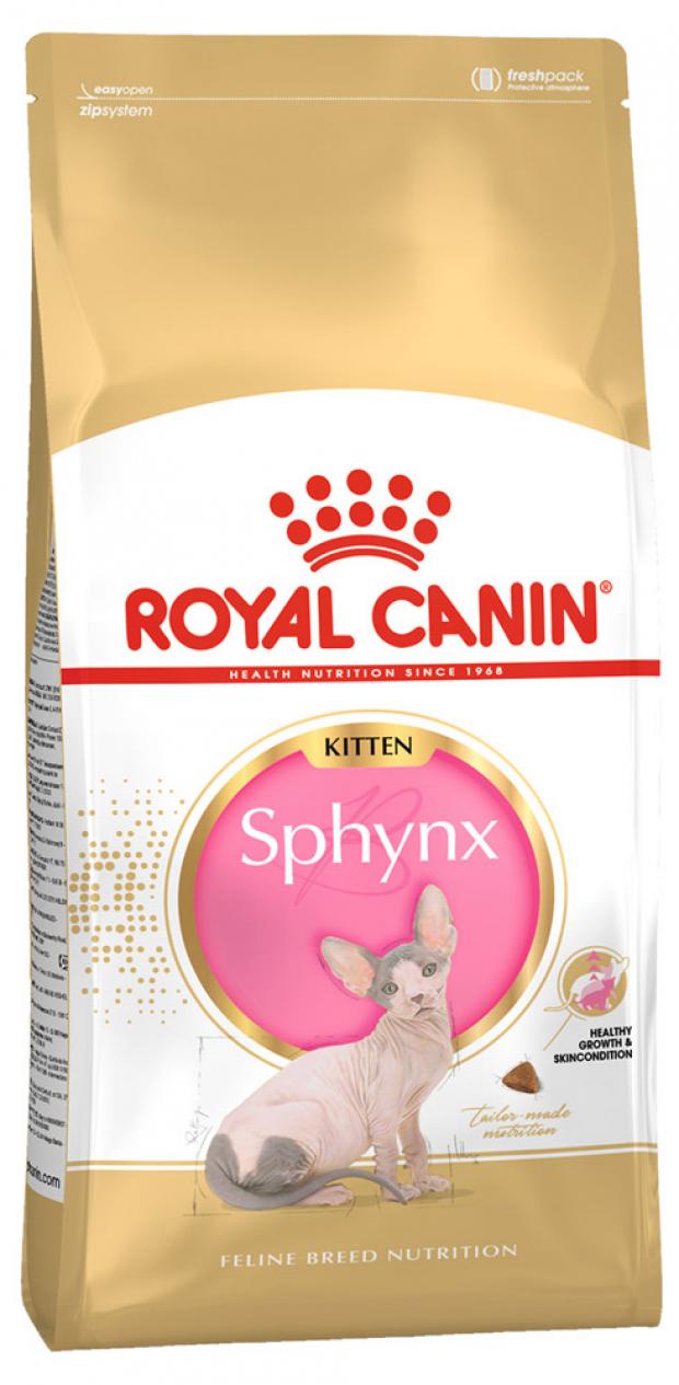 фото Сухой корм для котят породы сфинкс royal canin kitten sphynx, 2 кг