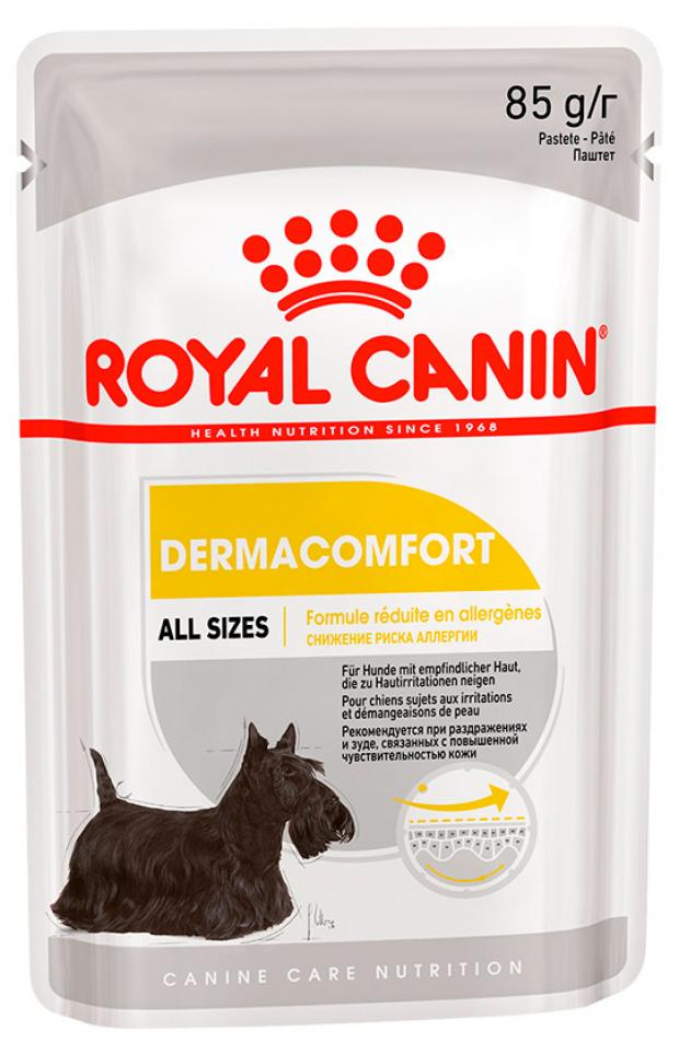 

Корм для собак мелких пород Royal Canin Mini Dermacomfort с раздраженной и зудящей кожей, 85 г