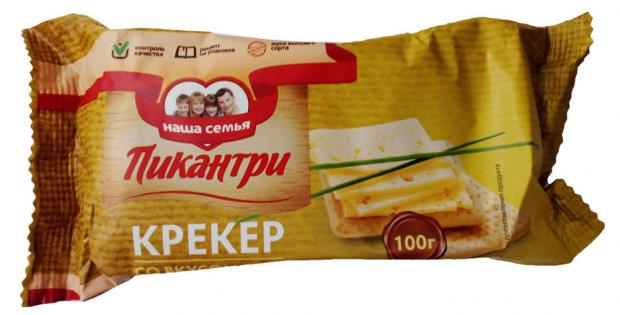 

Крекер «Наша семья» Пикантри со вкусом сыра, 100 г