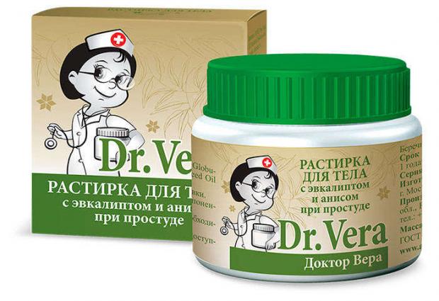 фото Растирка при простуде dr. vera с эвкалиптом и анисом при простуде, 45 г