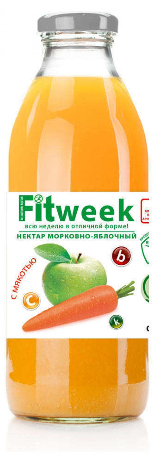 фото Нектар fitweek морковно-яблочный, 750 мл