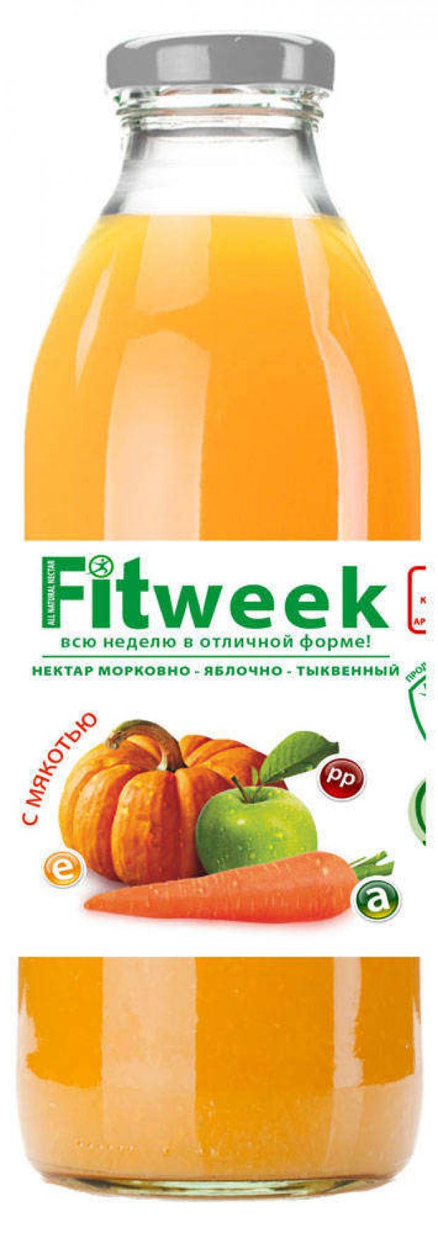 фото Нектар fitweek морковь яблоко тыква, 750 мл