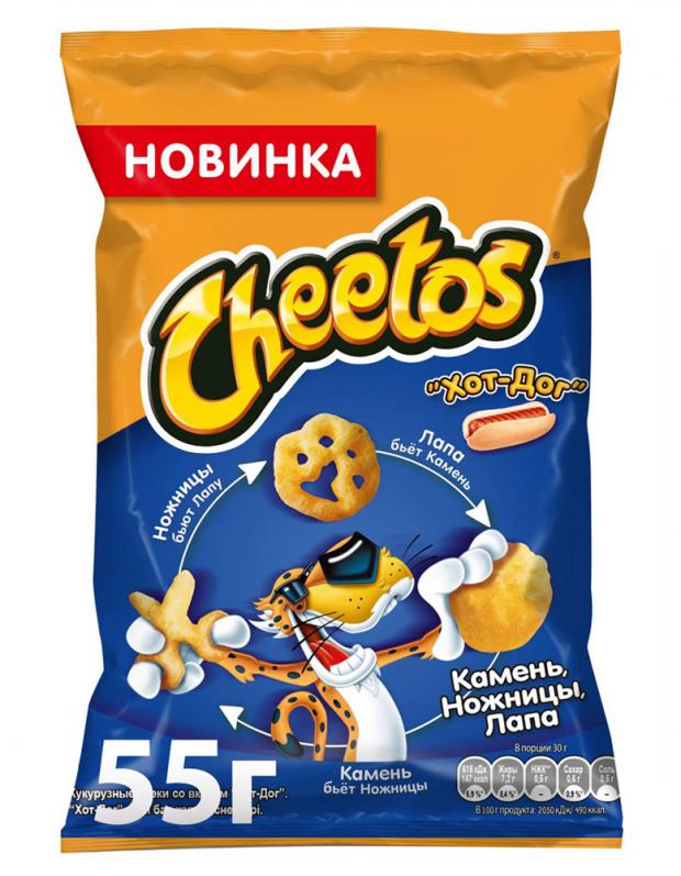 

Чипсы кукурузные Cheetos со вкусом хот-дога, 55 г