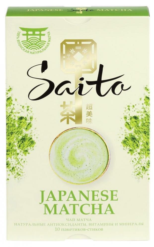 фото Чай зеленый saito japanese matcha молотый матча, 10х8 г