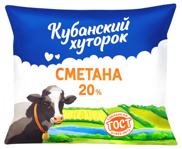 

Сметана «Кубанский хуторок» 20%, 400 г