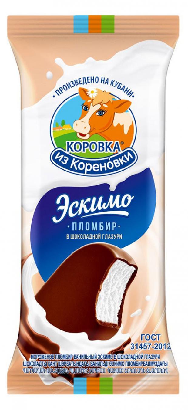 

Мороженое пломбир «Коровка из Кореновки» ваниль в шоколадной глазури 15%, 70 г