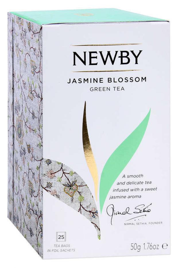 фото Чай зеленый newby jasmine blossom в пакетиках, 25х2 г