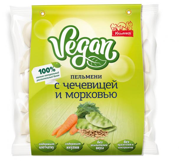 

Пельмени «Ильинка» Vegan с чечевицей и морковью, 450 г