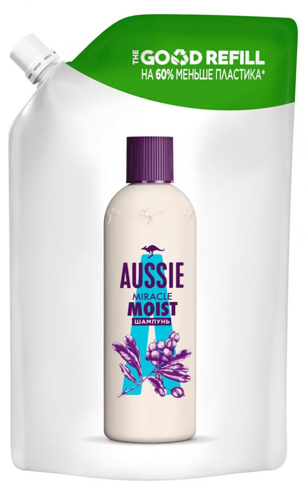 фото Шампунь для волос aussie miracle moist сменный блок, 480 мл