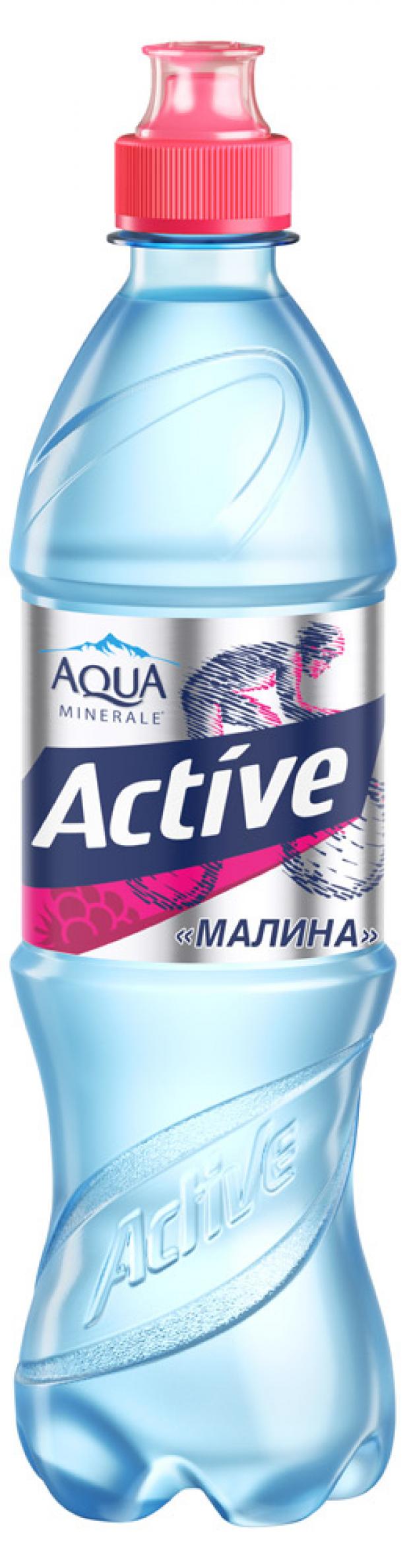 фото Напиток негазированный aqua minerale active малина безалкогольный, 600 мл