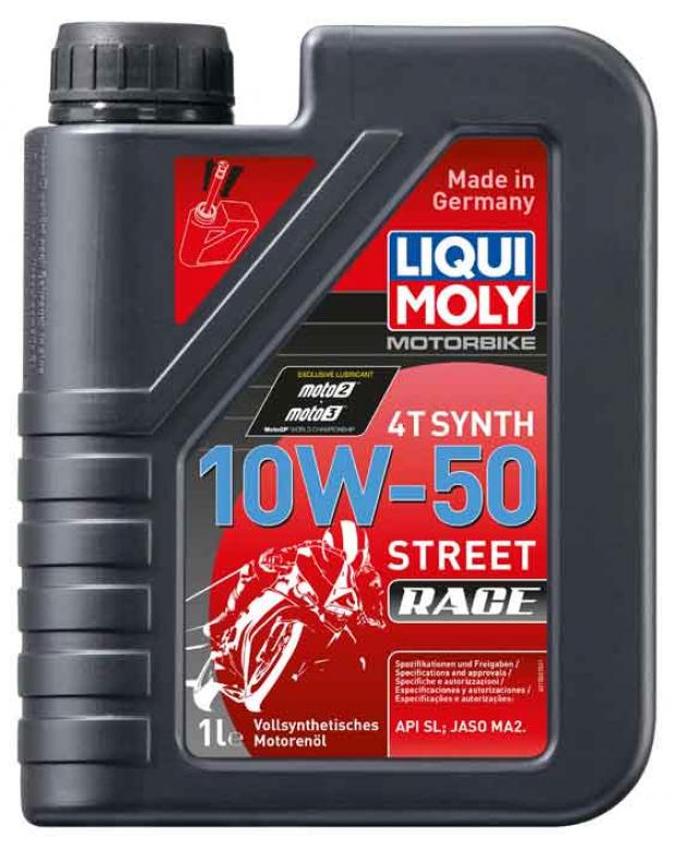 фото Масло моторное liqui moly синтетическое для 4-тактных мотоциклов 10w50, 1 л