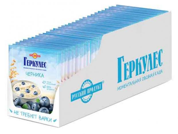 Геркулес «Русский Продукт» моментальный с черникой, 35 г