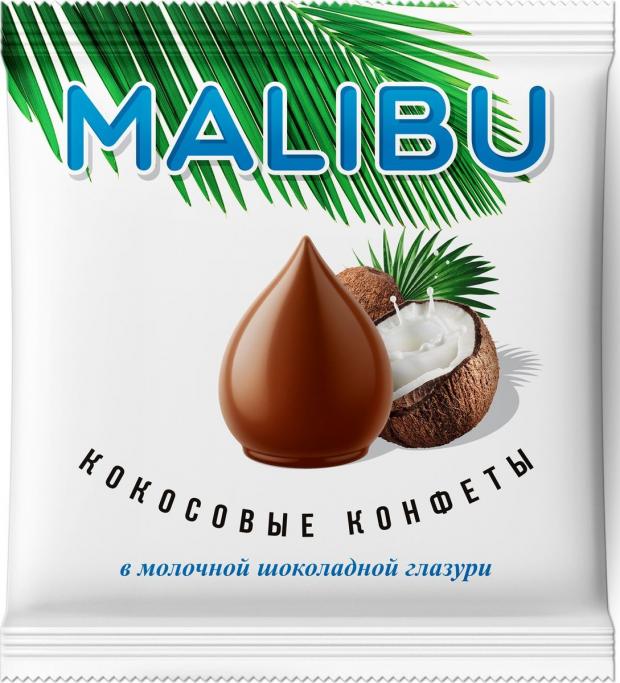 фото Конфеты malibu кокос в молочном шоколаде, 140 г