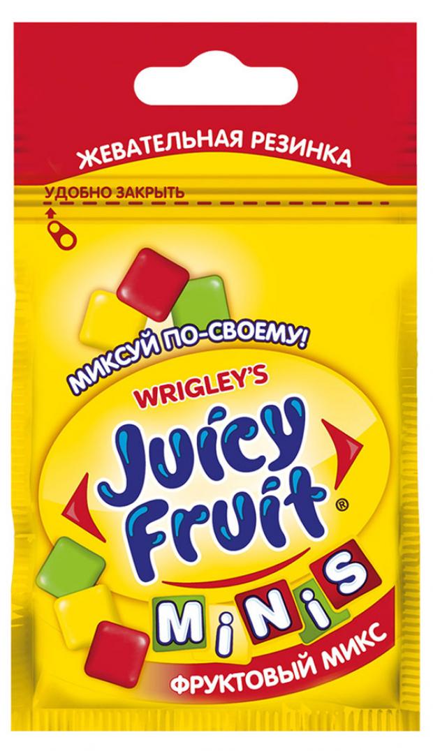 фото Резинка жевательная juicy fruit minis фруктовый микс, 13 г