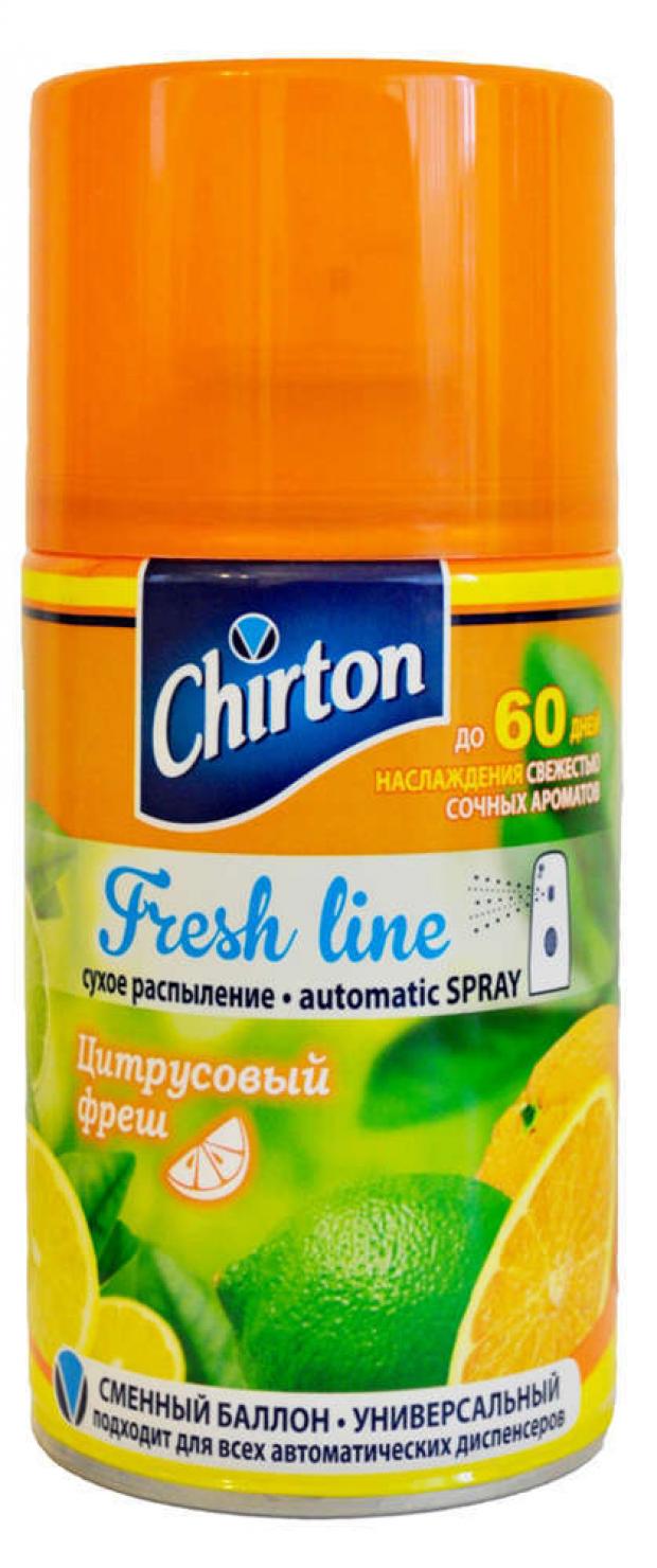 фото Освежитель воздуха chirton fresh line цитрусовый фреш сменный баллон, 250 мл