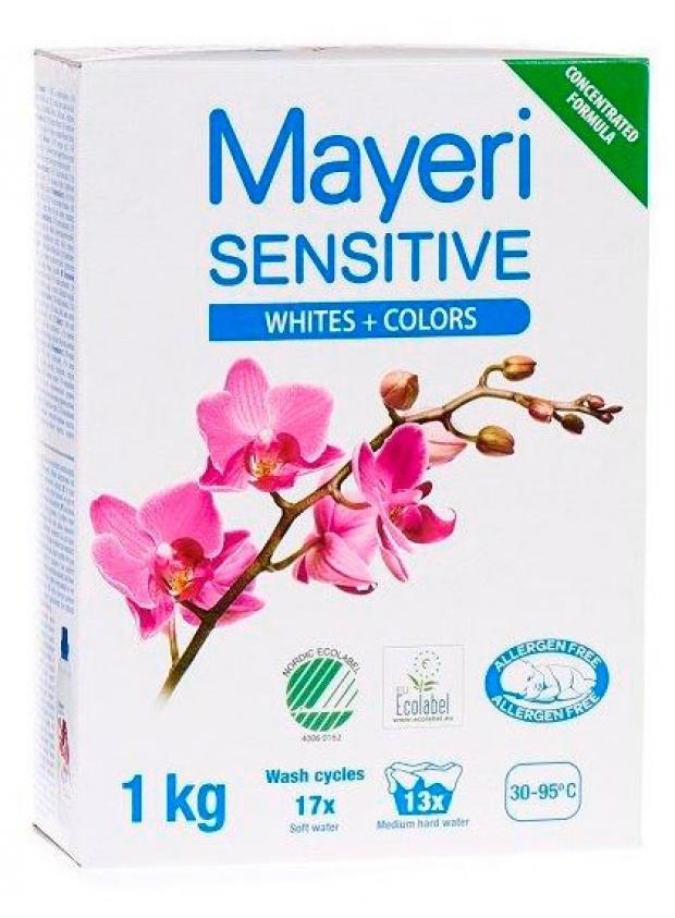 фото Стиральный порошок mayeri sensitive whites colors, 1 кг